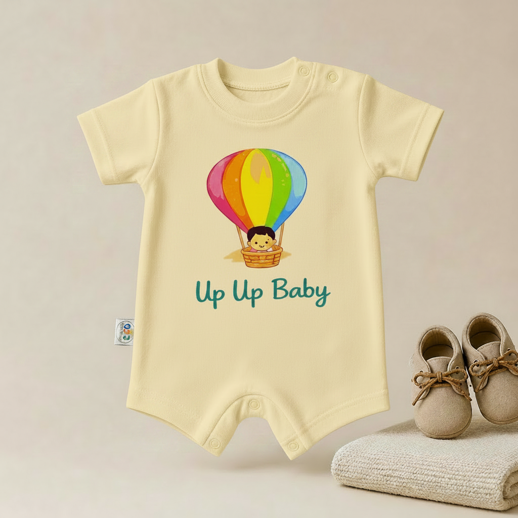 Up Up Baby Hot Air Balloon Romper – 6 Color Options