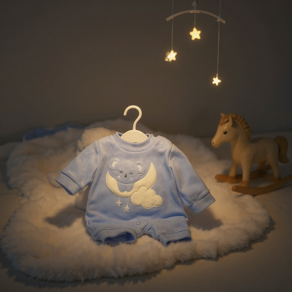 Winter Moon Bear Baby Matching Suit - Boy