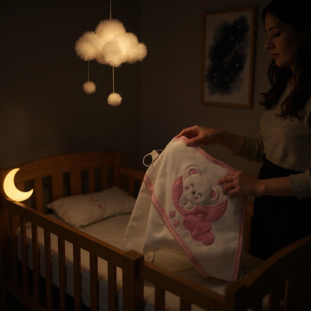 Winter Moon Bear Baby Matching Suit - Girl