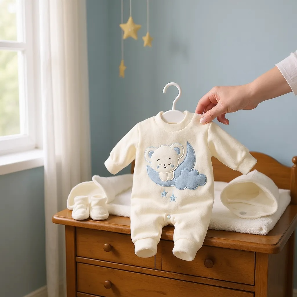 Winter Moon Bear Baby Matching Suit - Boy