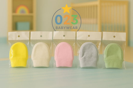Soft Cotton Newborn Mittens – Gloves Color