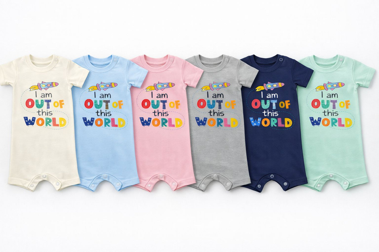 Out of This World Baby Romper – 6 Color Options