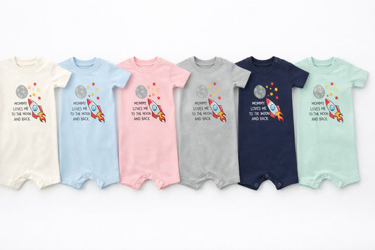 Mommy Loves Me Baby Romper – 6 Color Options
