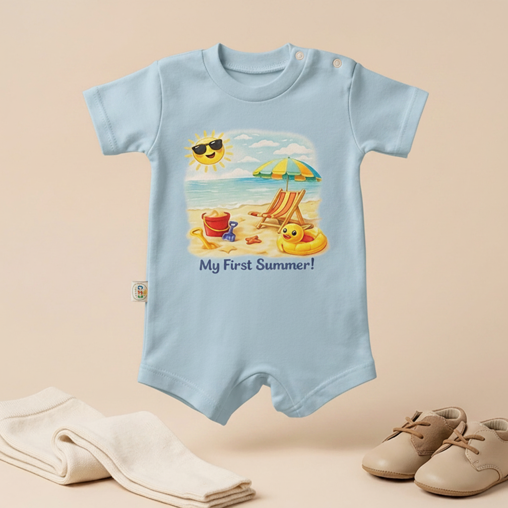 My First Summer Beach Baby Romper – 6 Colors