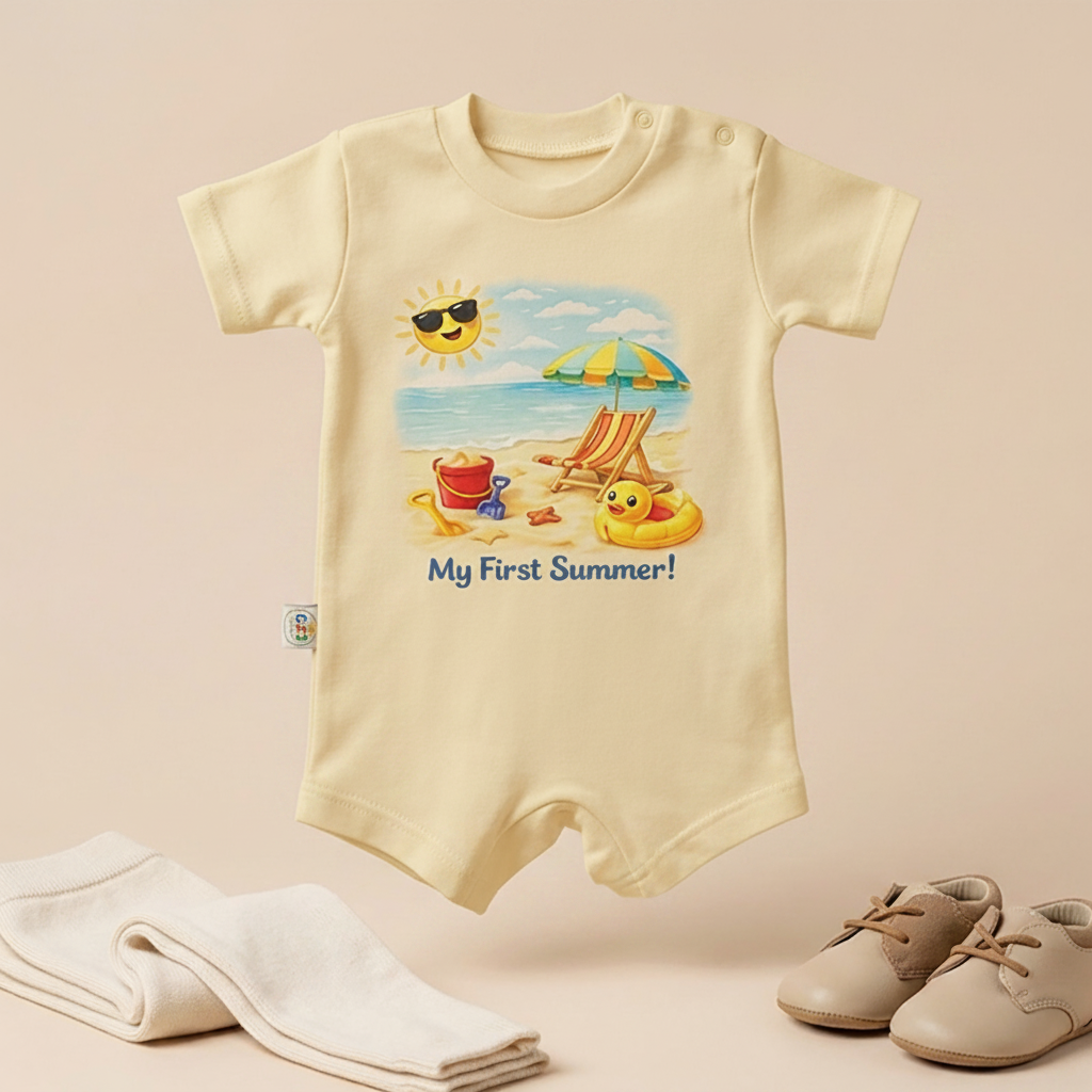 My First Summer Beach Baby Romper – 6 Colors