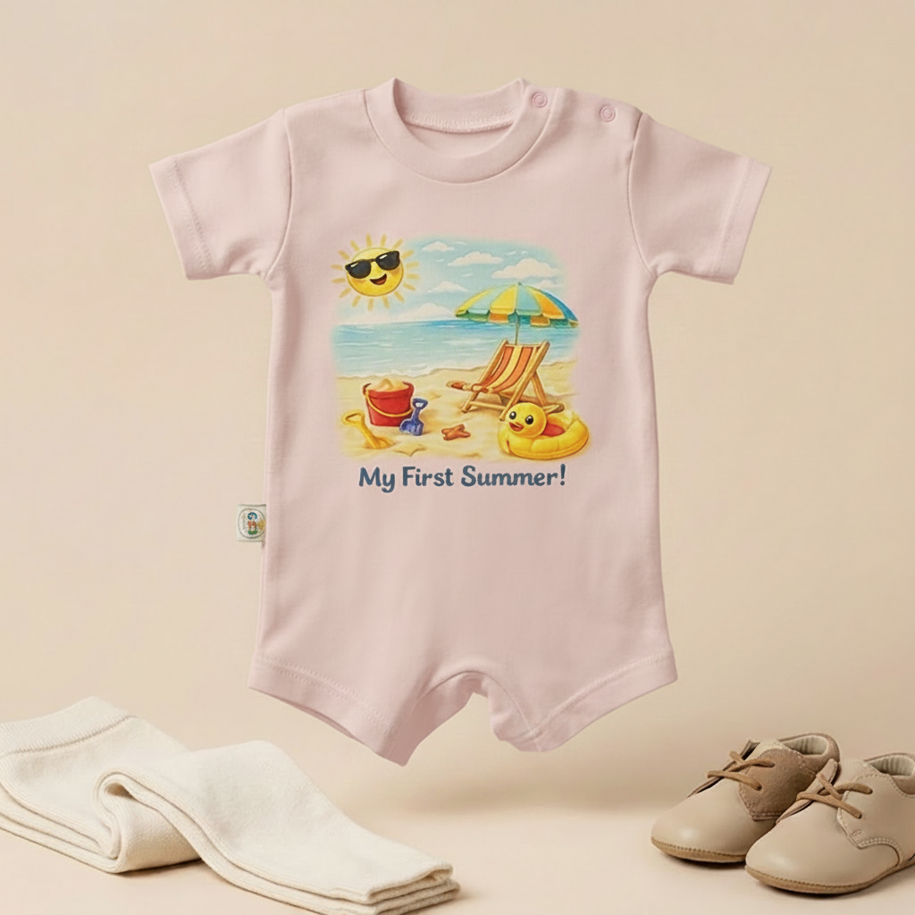 My First Summer Beach Baby Romper – 6 Colors