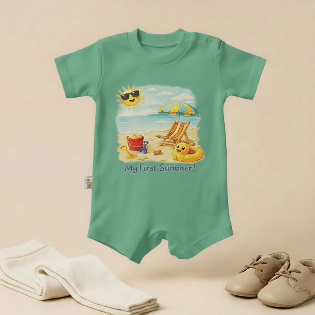 My First Summer Beach Baby Romper – 6 Colors