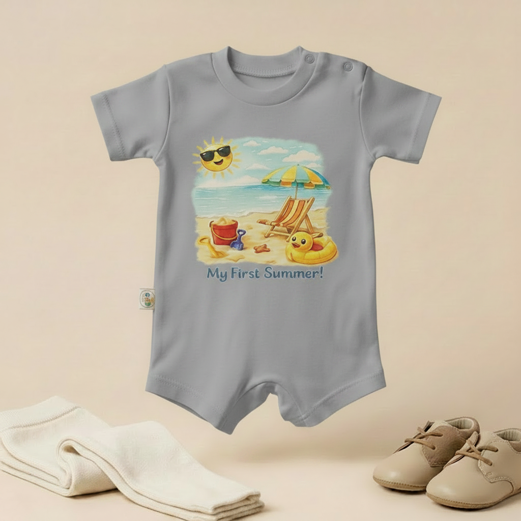 My First Summer Beach Baby Romper – 6 Colors