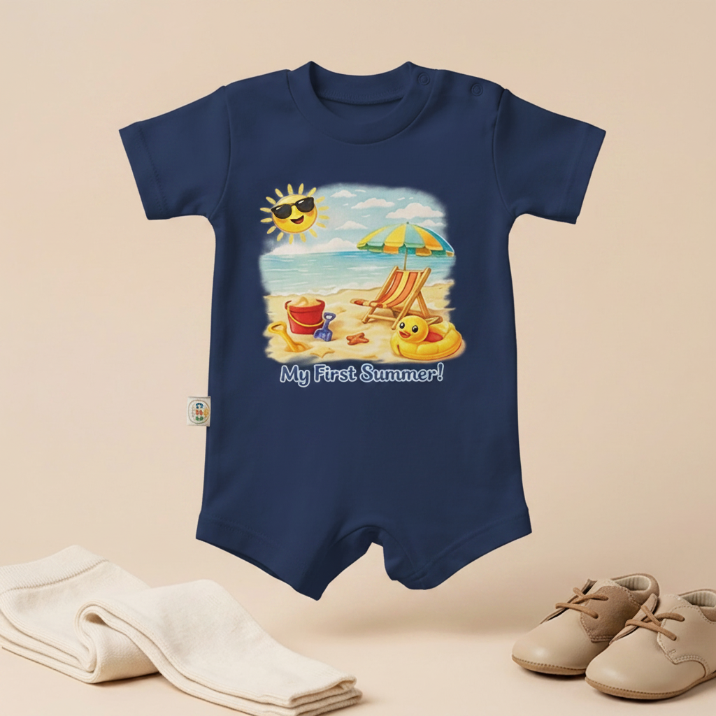 My First Summer Beach Baby Romper – 6 Colors