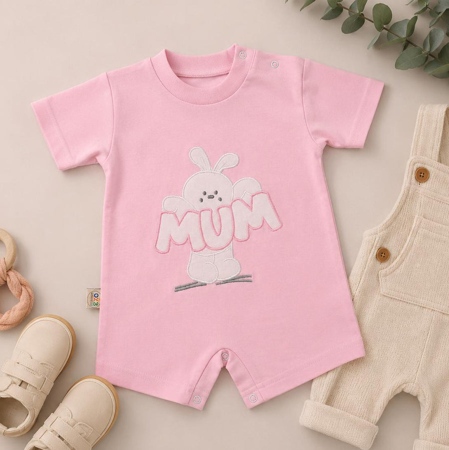 MUM Bunny Baby Romper-Available 4 colors
