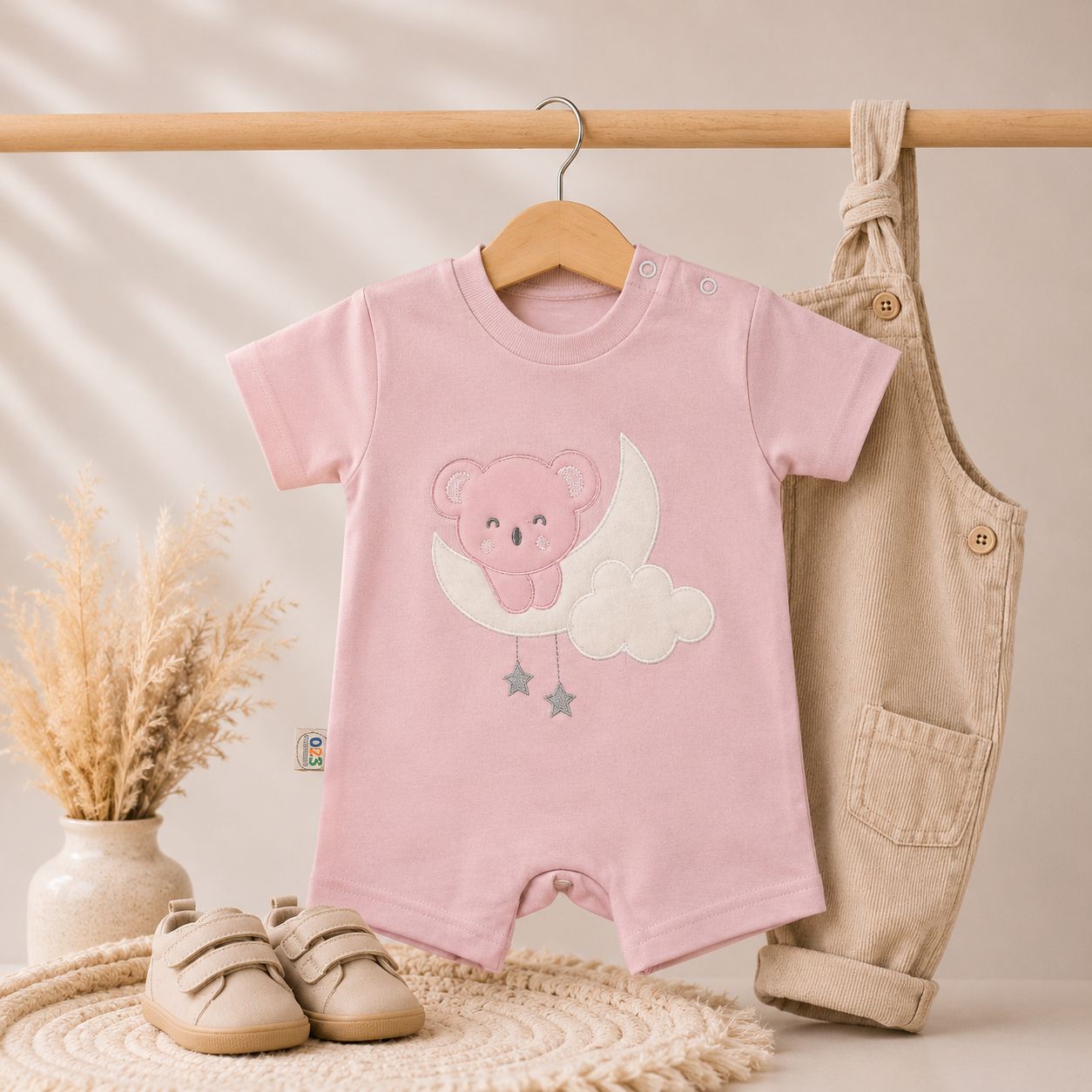 MOON BEAR Baby Romper---Available 4 colors