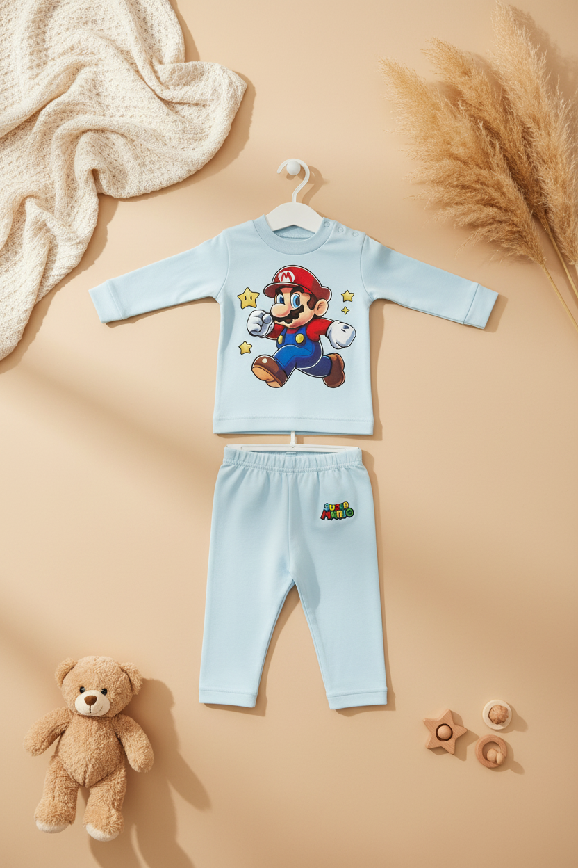 Super Mario - 2 pieces pajama set - Available in 6colors
