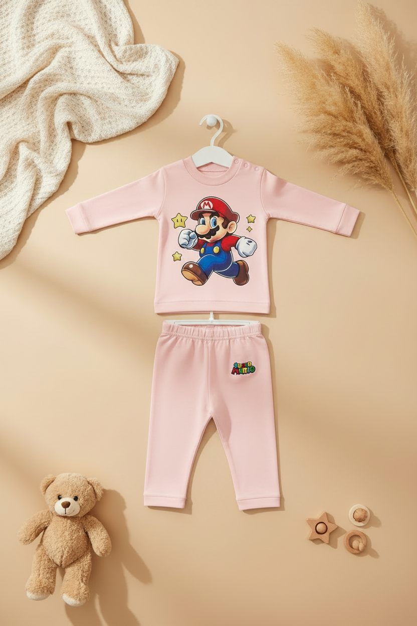 Super Mario - 2 pieces pajama set - Available in 6colors