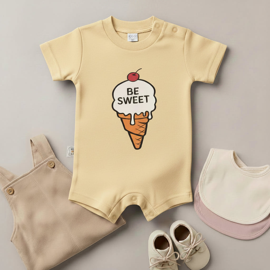 Be Sweet Ice Cream Baby Romper – 6 Color Options