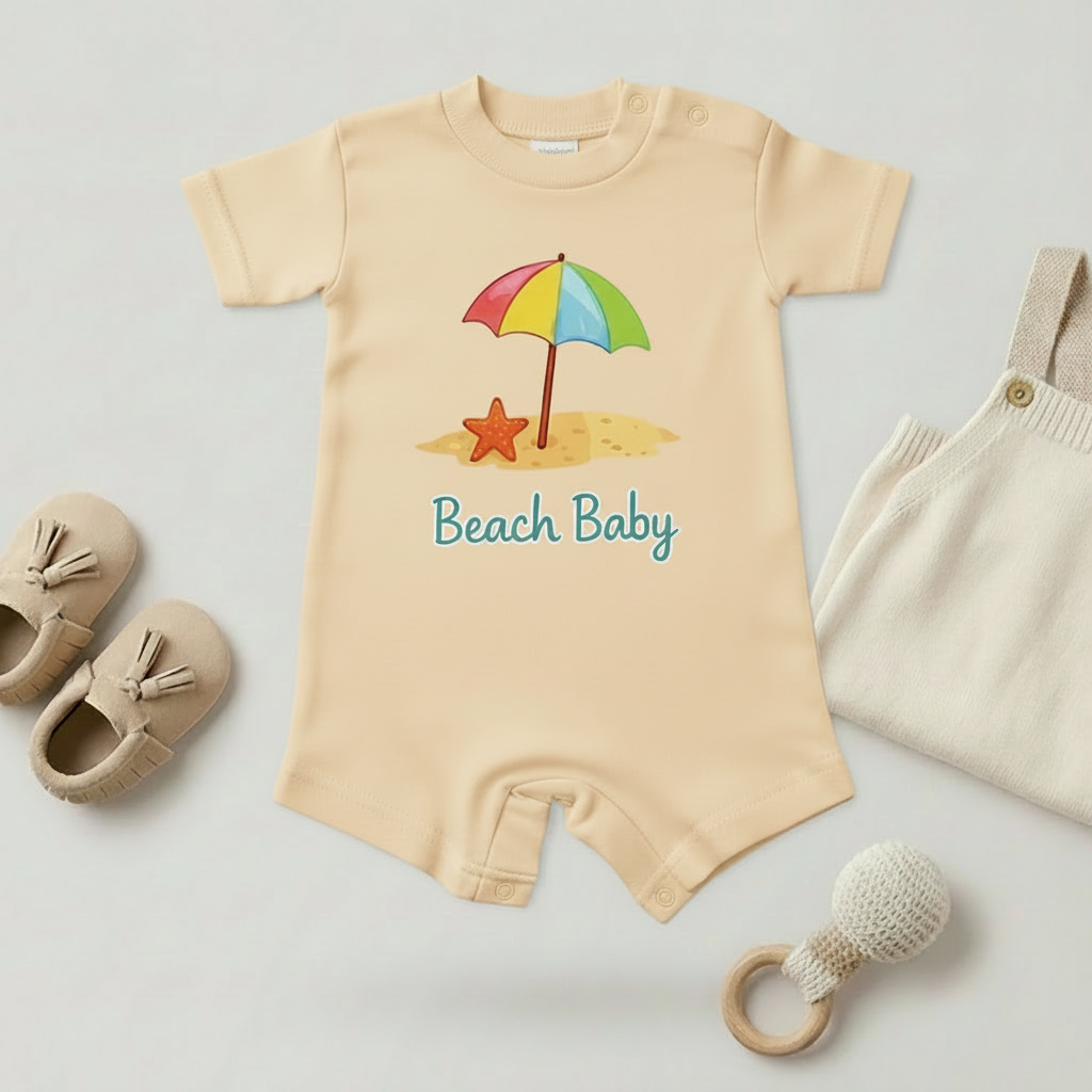 Beach Baby Romper – 6 Color Options