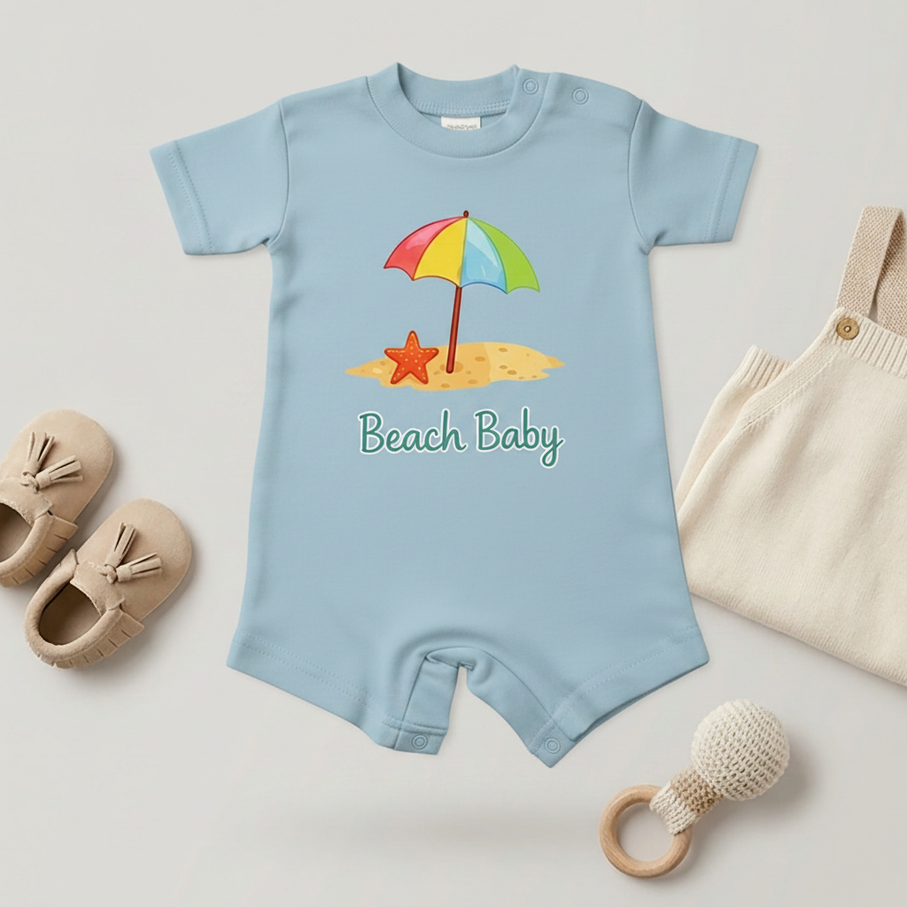 Beach Baby Romper – 6 Color Options