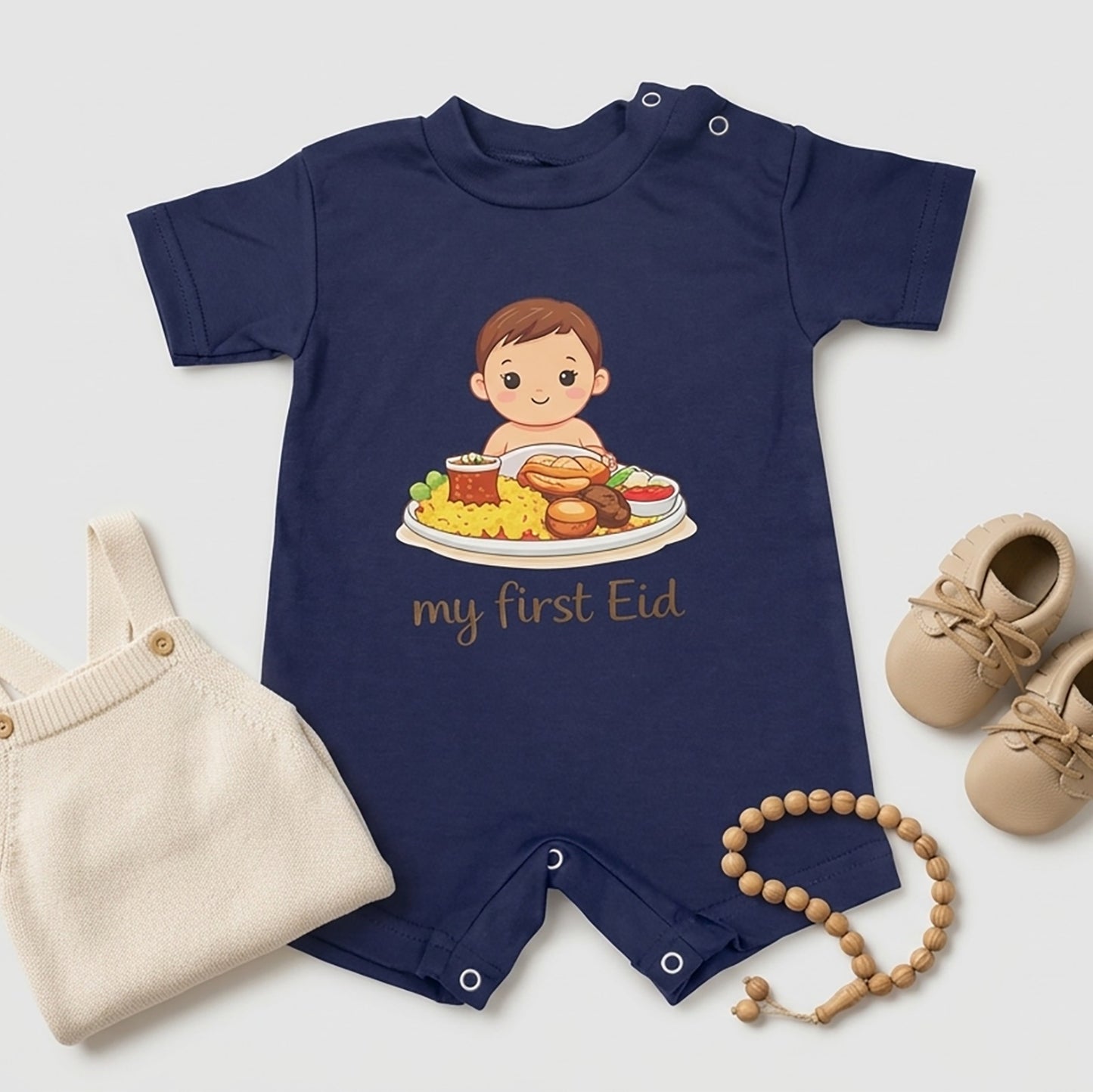 My First Eid (Fattah) Baby Romper – 6 Color Options