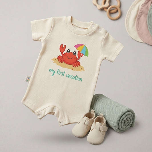 My First Vacation Baby Romper – 6 Color Options