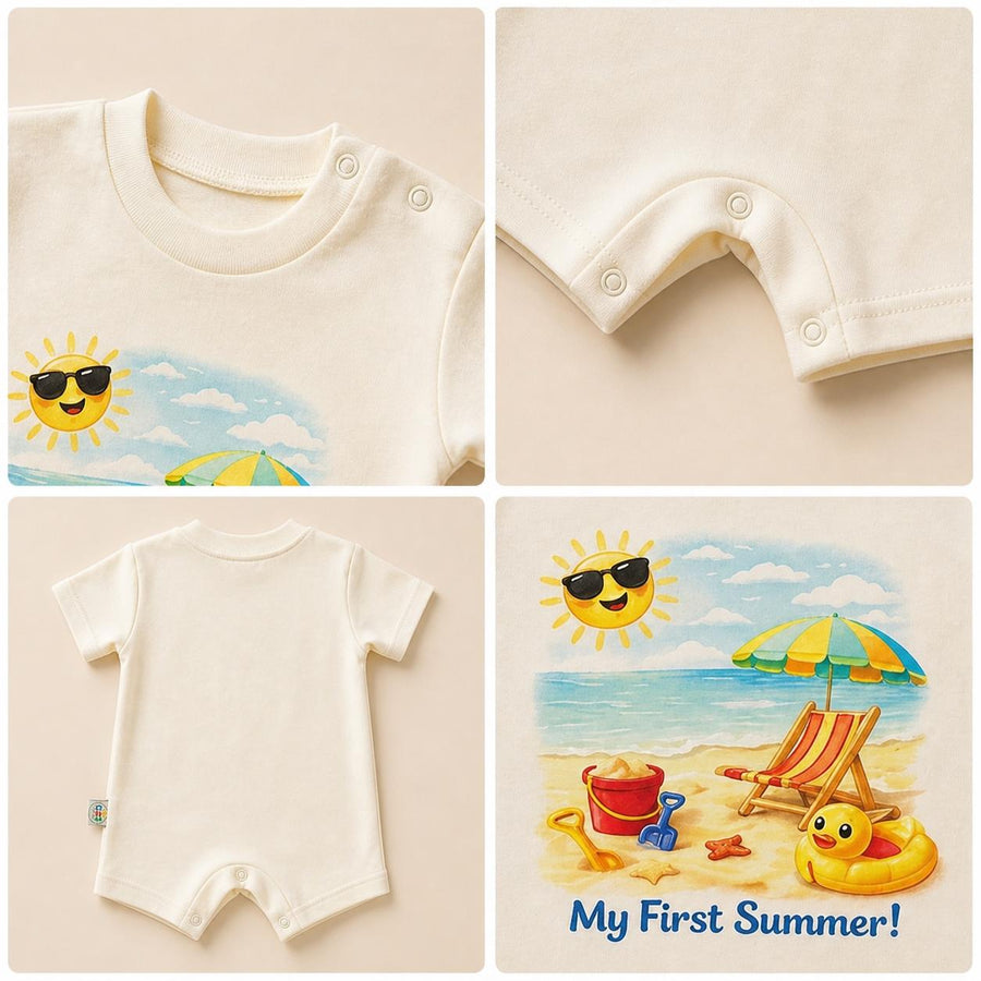 My First Summer Beach Baby Romper – 6 Colors