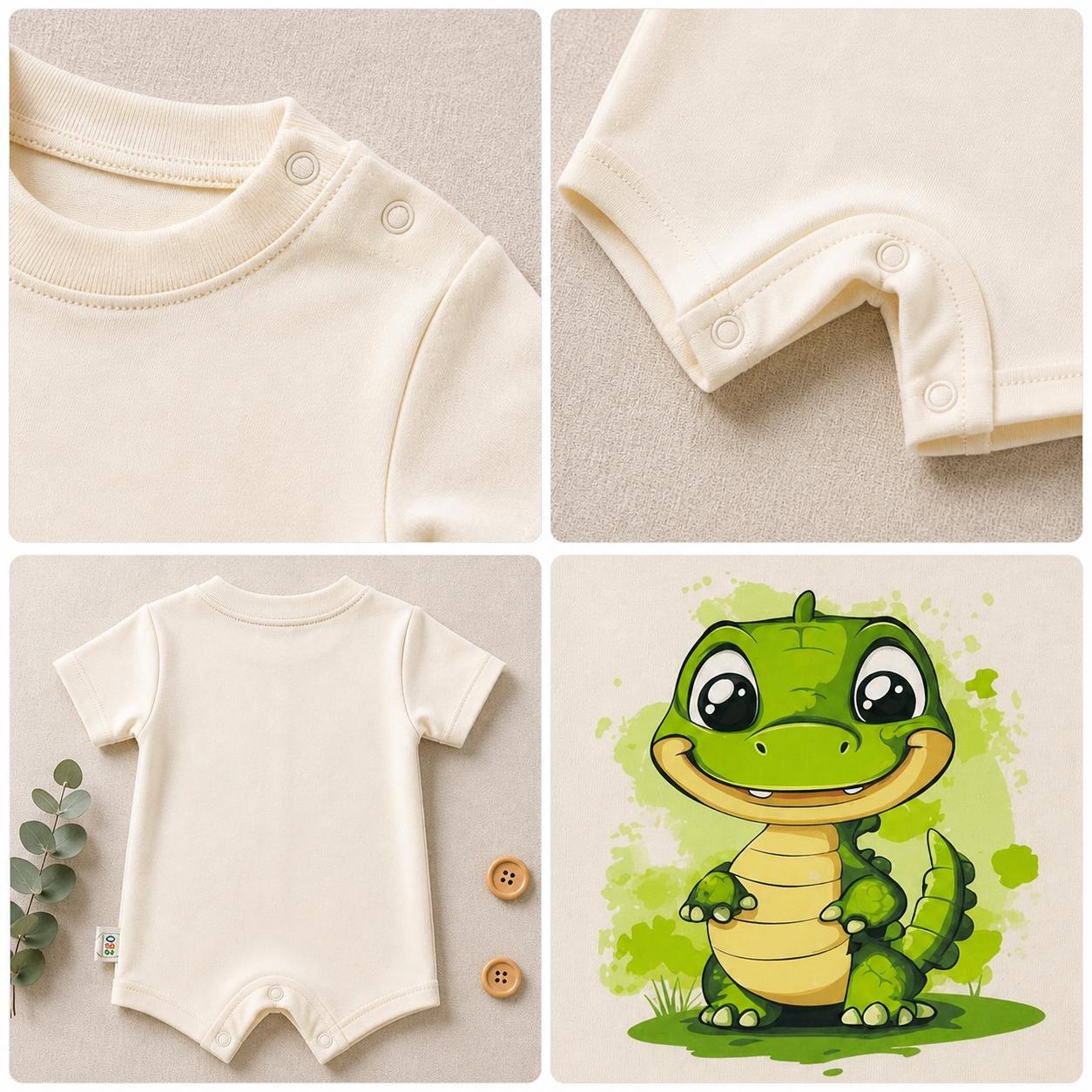 GREEN Dino-BABY-6 COLORS