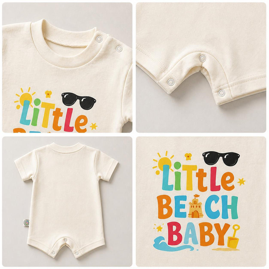 Little Beach Baby Romper – 6 Color Options