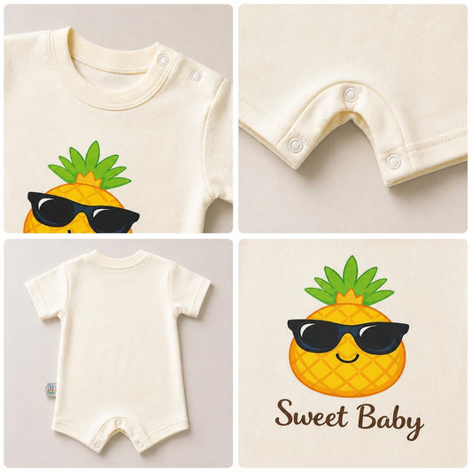 Sweet Baby Pineapple Romper – 6 Color Options