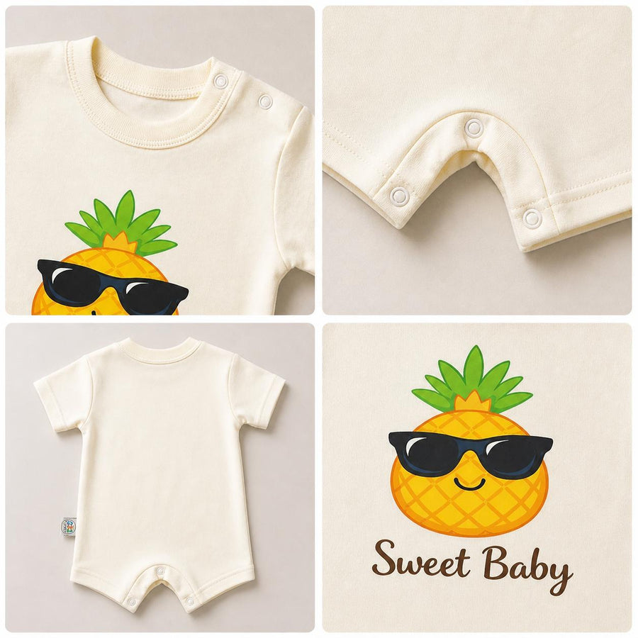 Sweet Baby Pineapple Romper – 6 Color Options