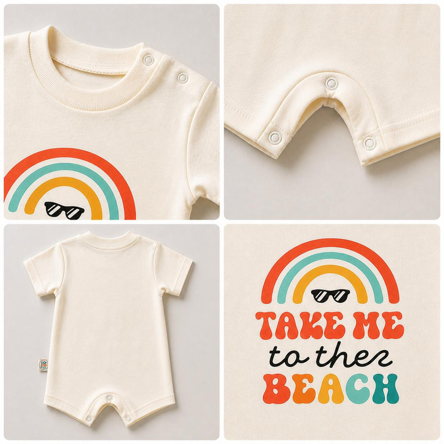 Take Me to the Beach Baby Romper – 6 Color