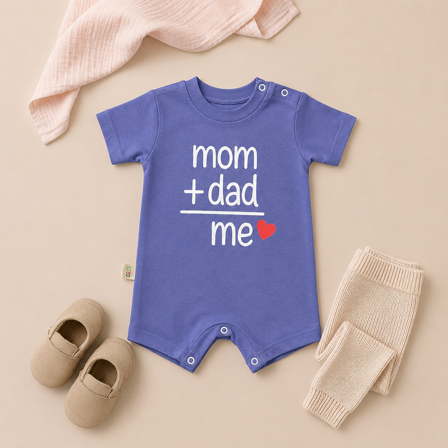 MOM+DAD = ME Baby Romper- 6 Colors Available