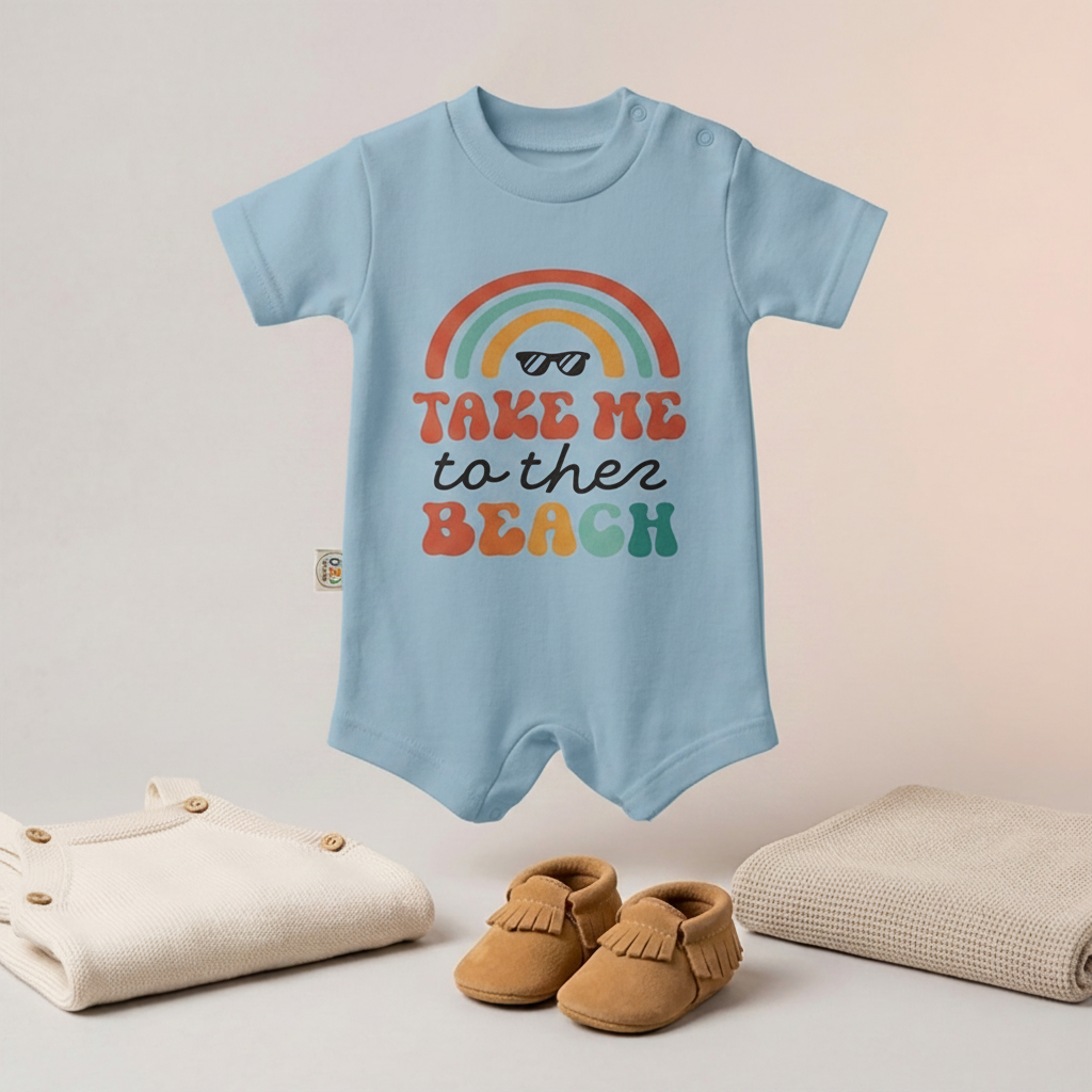 Take Me to the Beach Baby Romper – 6 Color