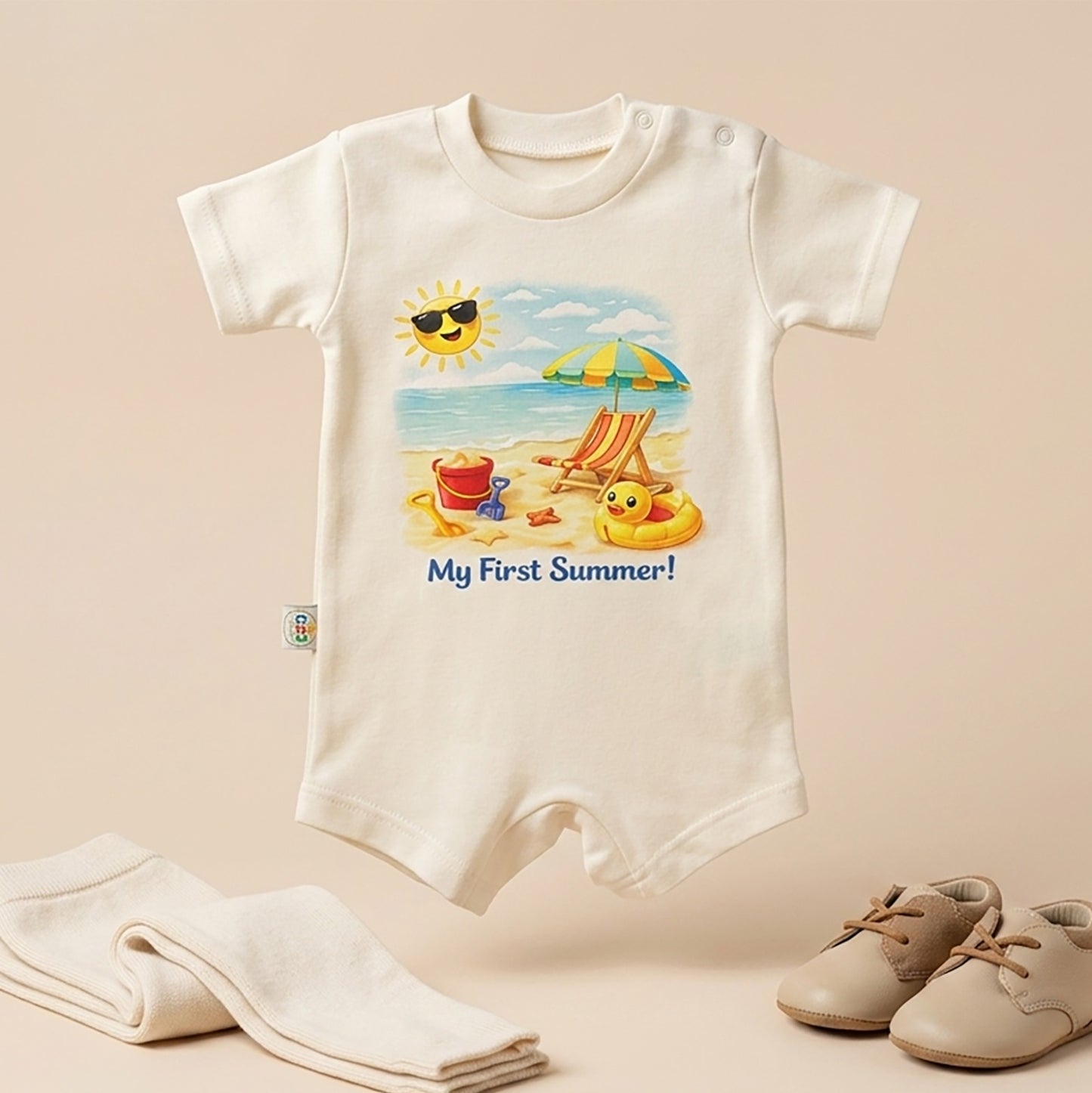My First Summer Baby Romper – 6 Color Options