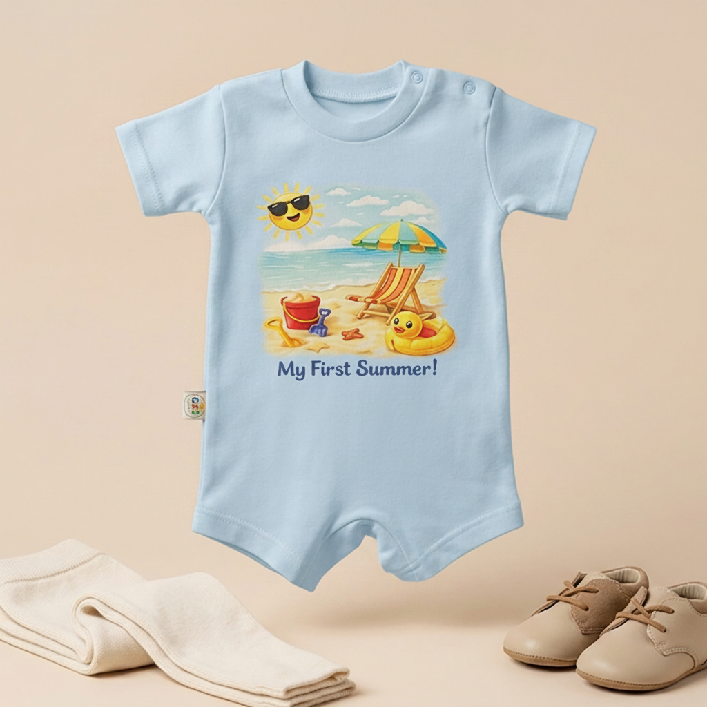 My First Summer Baby Romper – 6 Color Options