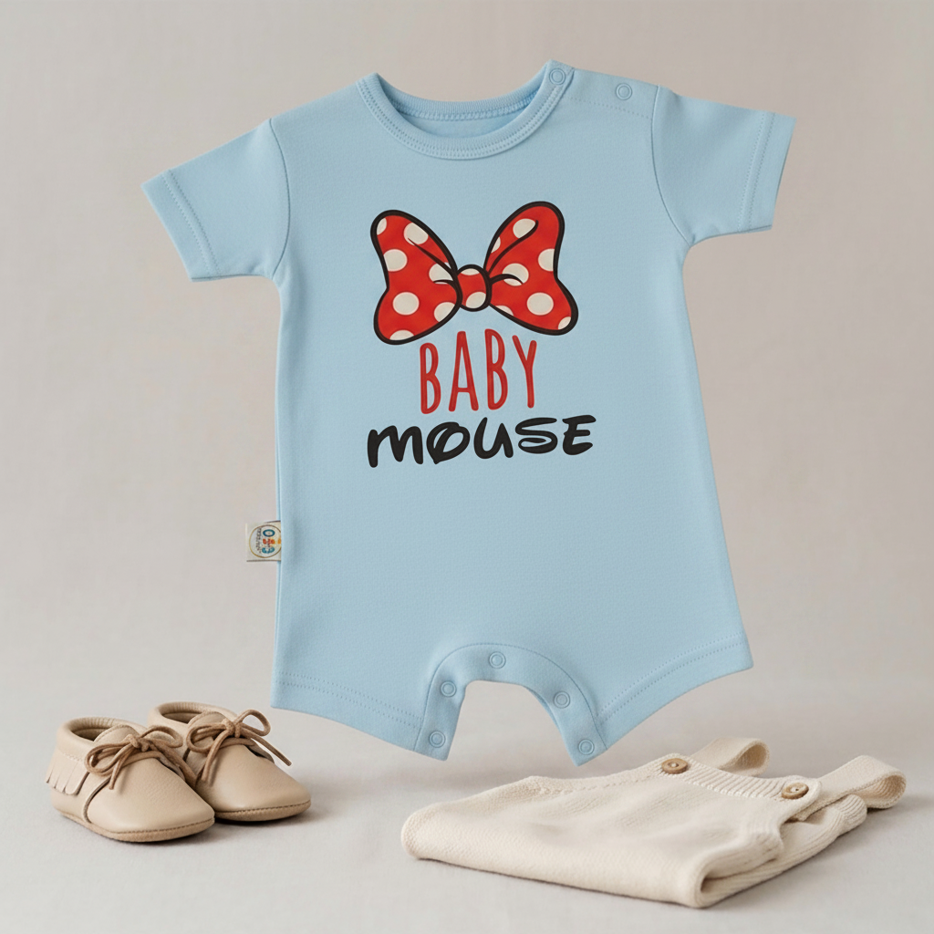 Minnie Mouse Bow Romper – 6 Color Options
