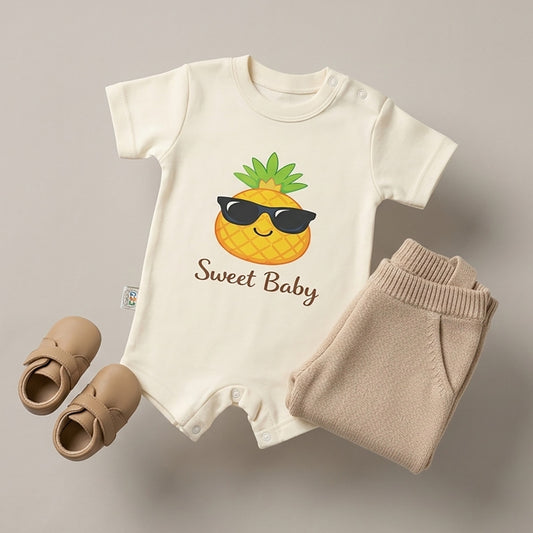 Sweet Baby Pineapple Romper – 6 Color Options