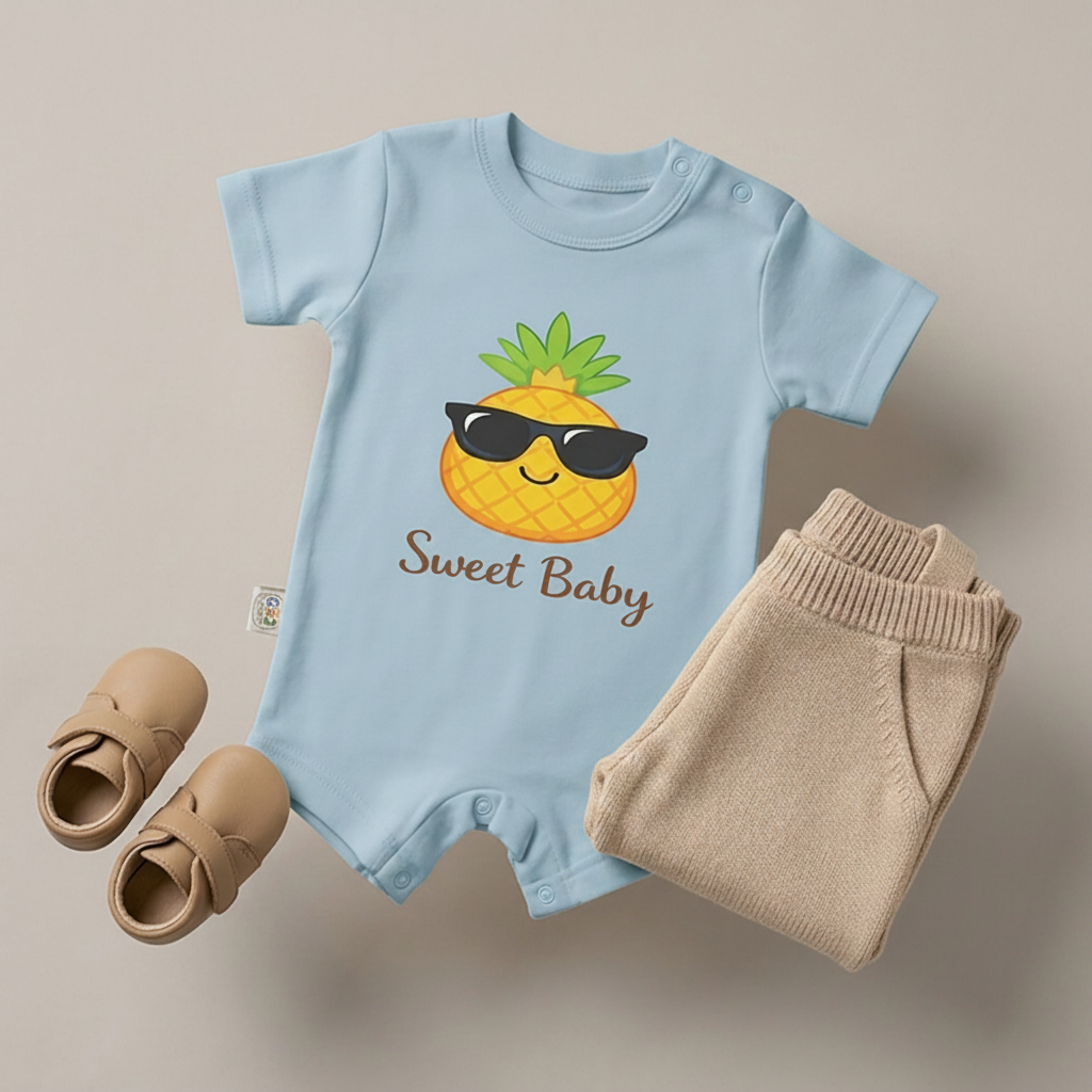 Sweet Baby Pineapple Romper – 6 Color Options