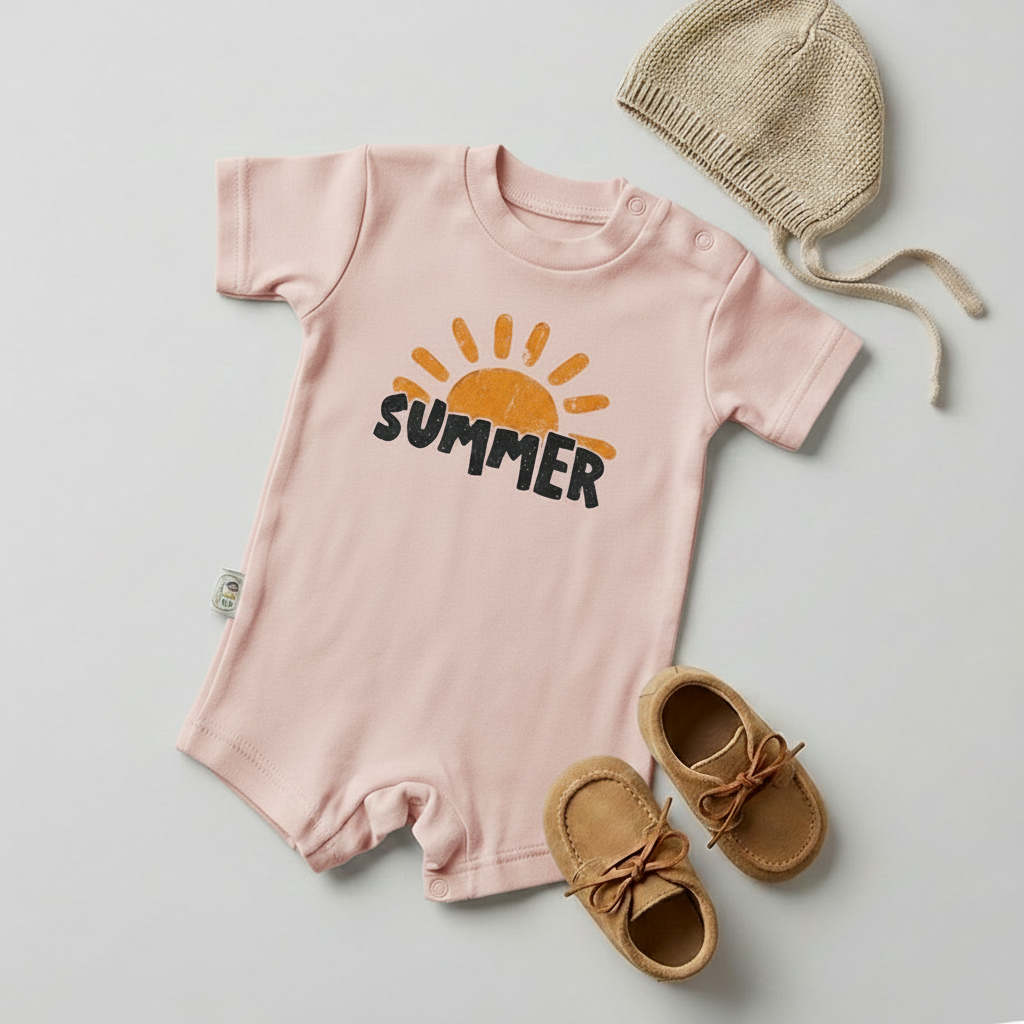 Summer Sunshine Baby Romper – 6 Color Options