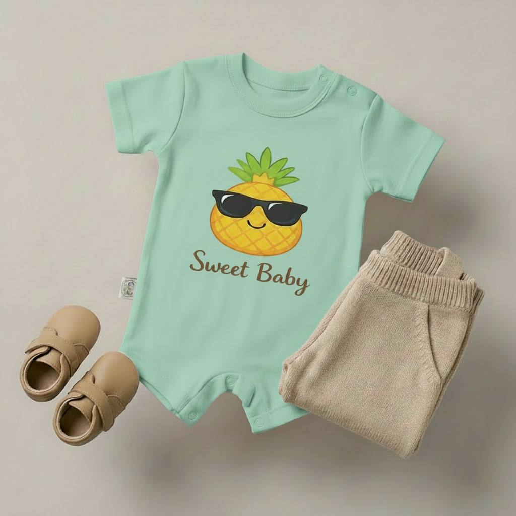 Sweet Baby Pineapple Romper – 6 Color Options