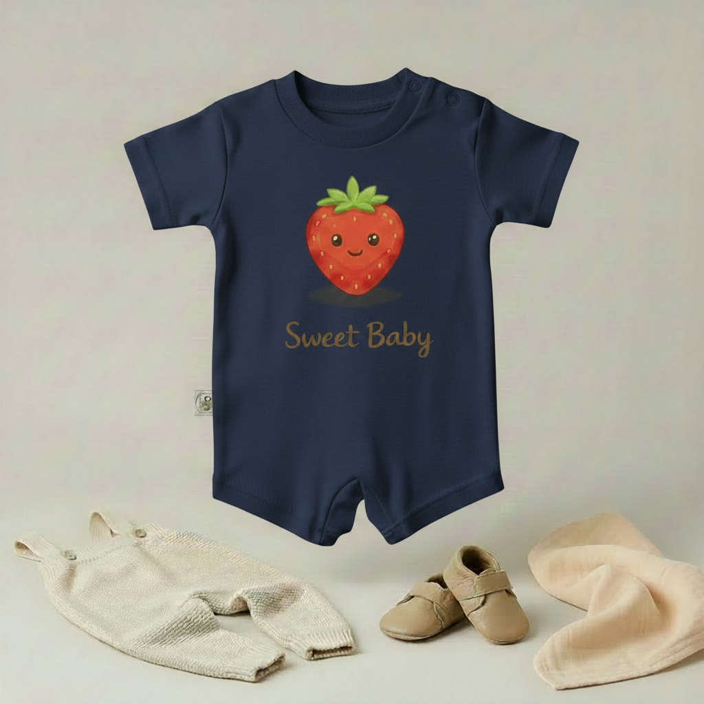 Sweet Baby Strawberry Romper – 6 Color Options