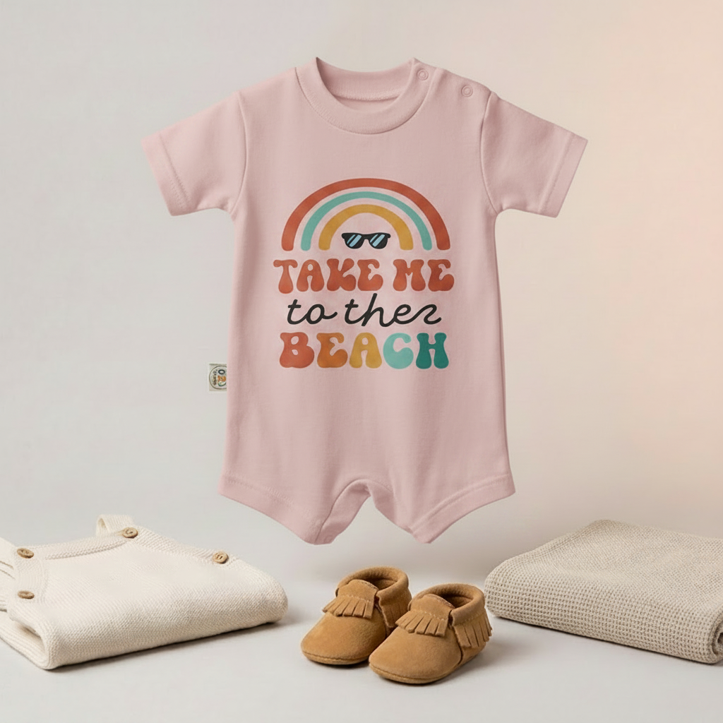 Take Me to the Beach Baby Romper – 6 Color