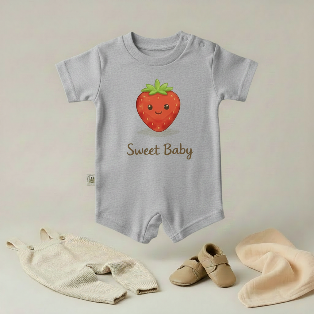 Sweet Baby Strawberry Romper – 6 Color Options
