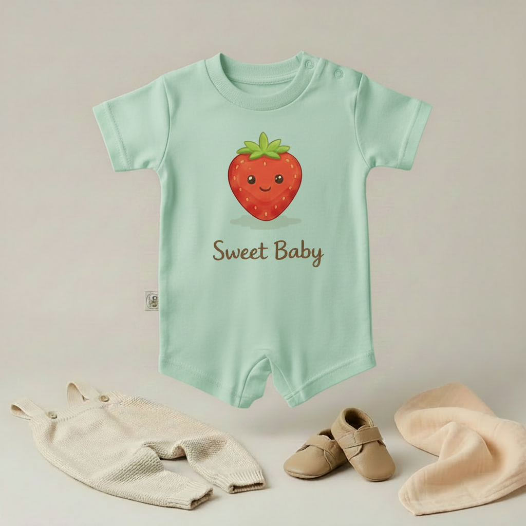 Sweet Baby Strawberry Romper – 6 Color Options