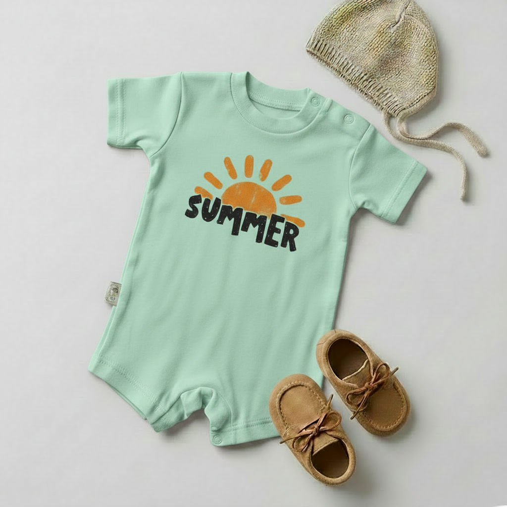 Summer Sunshine Baby Romper – 6 Color Options