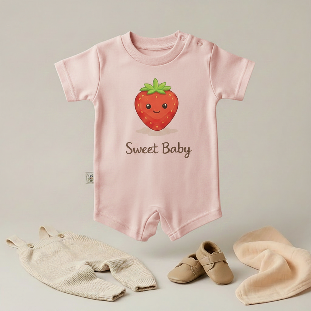 Sweet Baby Strawberry Romper – 6 Color Options