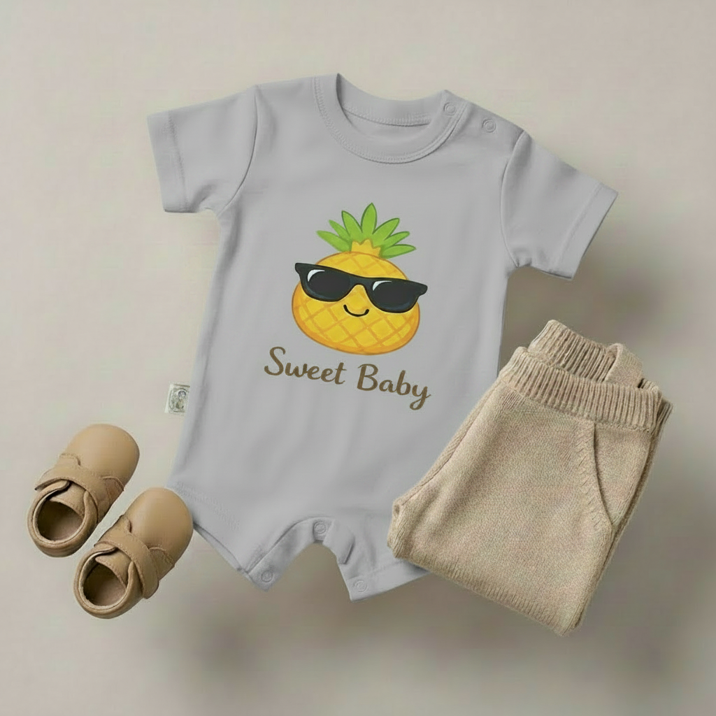 Sweet Baby Pineapple Romper – 6 Color Options