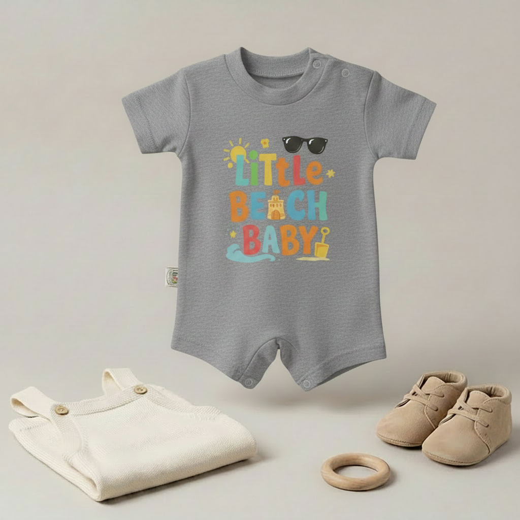 Little Beach Baby Romper – 6 Color Options