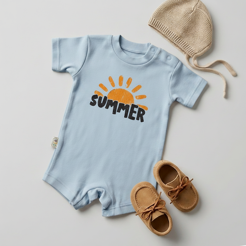 Summer Sunshine Baby Romper – 6 Color Options