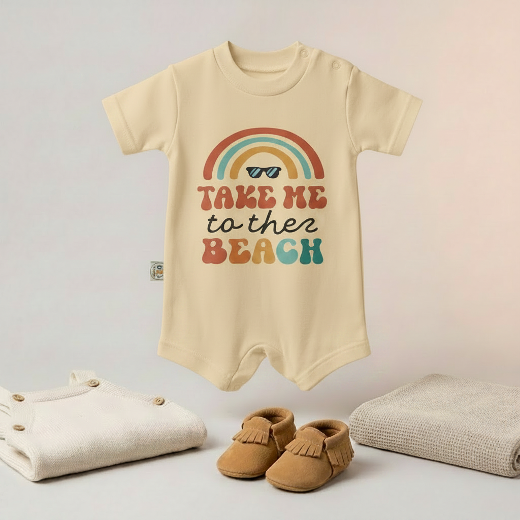 Take Me to the Beach Baby Romper – 6 Color
