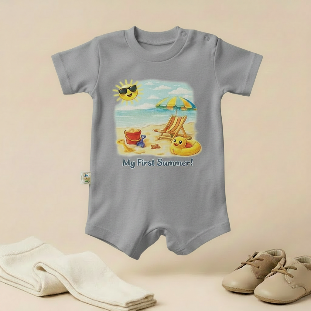 My First Summer Baby Romper – 6 Color Options