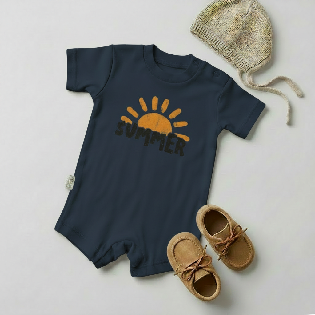 Summer Sunshine Baby Romper – 6 Color Options