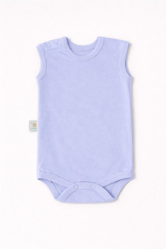 Sleeveless Baby Bodysuit – Soft Cotton Newborn Romper (3 Colors)